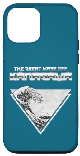 Hülle für iPhone 12 mini Great Wave Off Kanagawa Dreieck-Blaufilter im Vaporwave-Stil