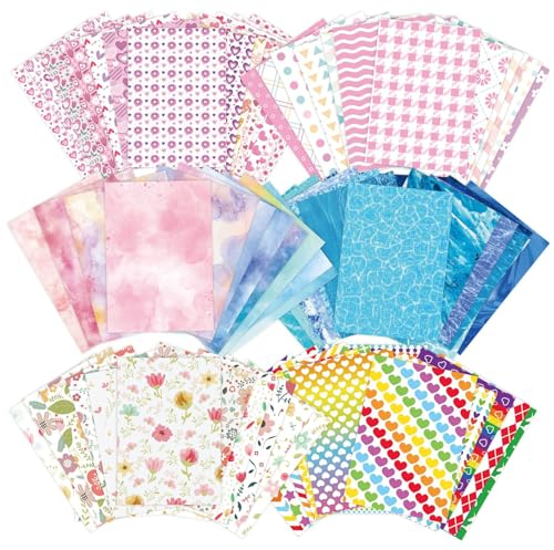 180 Blätter Vintage Scrapbook Papier Aquarell 20x14 cm Aesthetic Scrapbook Zubehör für Journaling Retro Bastelpapier Aquarellpapier für Tagebuch Notizbuch Fotoalbum Kalender Karten Collage Decoupage