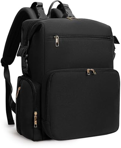 CEI-CEI Neoprene Nappy Changing Bag Backpack with Insulated Pockets Large Newborn Baby Maternity Bags Waterproof Travel Tote for Mom Dad with Changing Pad