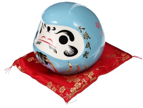 ibasenice 2stücke Dharma Pattern Piggy Bank Keramische Sparschwein-Dekoration Für Sushi-Restaurants Kompakte Multifunktional Als Zu Weihnachten Oder Neujahr
