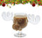 GETBSTOOP Weihnachts-Eierlikör-Elch-Tasse, Urlaubsfilm-Elch-Tasse, Acryl-Weihnachts-Eierlikör-Tasse, Weihnachts-Elch-Gläser