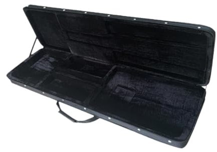 perfeclan E-Bass-Koffer, Bass-Tasche, dicke Polsterung mit seitlichem Griff, stoßfest, staubdicht, professionelle Tragetasche, Schaumstoff-Koffer