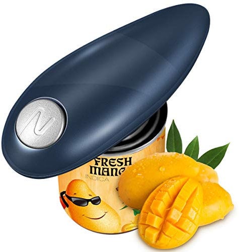 Electric Can Opener, Electric Tin Opener Hand Free, Can Openers 360° One Button Automatically Open Any Size Cans, Safe and Reliable, Kitchen Best Choice—Powerful, Safe & Easy for Housewives and Cooks
