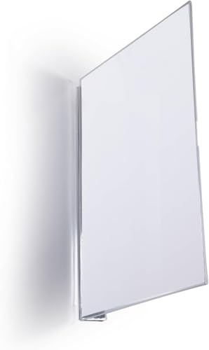 Durable Fahnenschild magnetisch, Regalschild A5 hoch, transparent, 187219 | Gangschild aus PET Hartfolie, beidseitig lesbar, 210 x 148,5 mm, ideal für Metallregale
