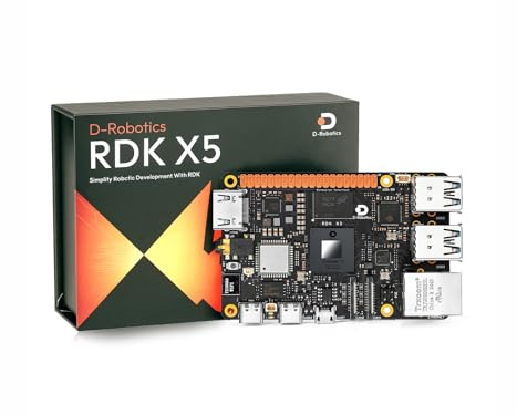 Waveshare RDK X5 8GB Roarm-M3 Kit, D-Robotics RDK X5 Development Board with RoArm-M3-S Robotic Arm Kit & Accy Kit, Powered By Sunrise 5 Chip, Octa-Core Cortex A55 Processor, 10 TOPS Computing Power