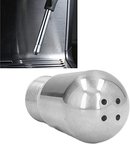 Tyenaza Steam Nozzle, 4 Holes Stainless Steel Easy Clean Semi Automatic Coffee Machine Steam Nozzle, for Breville 8 Series Coffee Machine