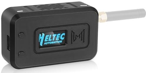 Gehäuse für LoRa ESP32 V3 Modul Platinen Set – Entwicklungsboard, Antenne 3000 mAh Akku All-in Gehäuse, OLED Display Schutzhülle mit Typ-C Schnittstelle (N35-Version, Schwarz)