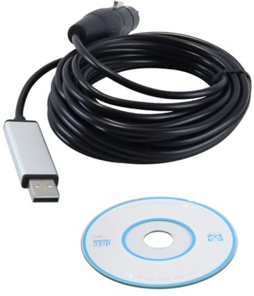 Gurtt 5 m USB-zu-DMX-Interface-Adapter RS485-Konverter seriell 3-PIN XLR DMX512 Freestyler Software PC zur Bühnenbeleuchtungssteuerung Dimmerkabel