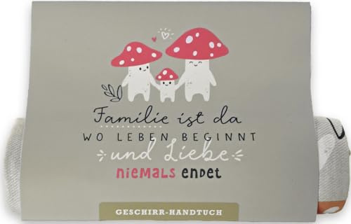 HappyLife Geschirrhandtuch Geschirrtuch (Familie)