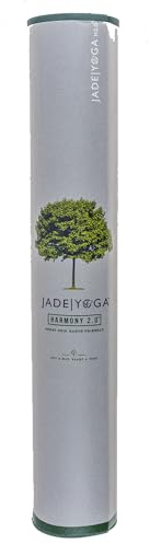 JadeYoga Harmony 2.0™ Yogamatte, Naturkautschuk, 4,5mm, 173cm, Oeko-Tex-zertifiziert (JadeGreen, extra lang 188cm)