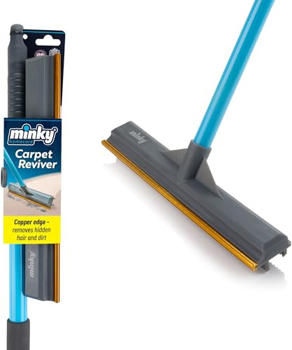 Minky Carpet Reviver, Carpet Cleaner for Pet Hair & Lint, 1.5m Long Handle