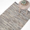 Homescapes Teppich/Bettvorleger Denver aus 100% recyceltem Leder, 90 x 150 cm, grau