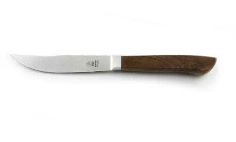 Paul Adrian Solingen Steakmesser 6tlg. Steak Messer Gabel Grillbesteck Pizzabesteck Set Walnuss