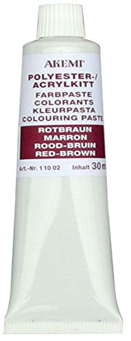 Akemi Farbpasten, rotbraun 11266, zum Einfärben von Marmorkitt Farbe, Farbkonzentrat, Kittfarbe einfärben und anpassen (rotbraun)