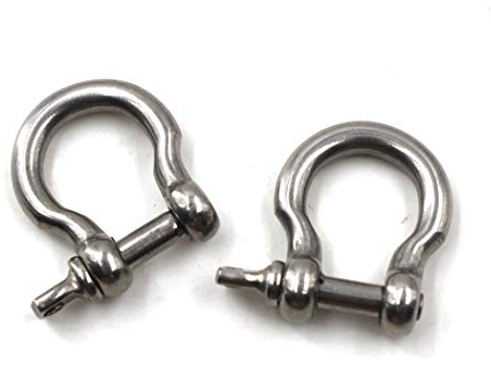 Flomore M10 Schäkel 304 Edelstahl Ring Schäkel (Packung mit 2)