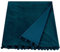 Ragged Rose Couvre-lit en Velours Bleu pétrole 140 x 180 cm