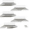 Relaxdays Kleiderbügel Samt, platzsparende Bügel, rutschfester Velourbezug, Haken 360° drehbar, Anzug, 50er Set, grau