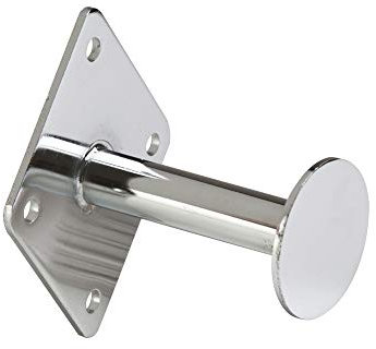 STORE FIXTURES DIRECT Wall Mount Dressing Room Hook with Round Disc End, 3 Deep, Chrome, 5 Pack