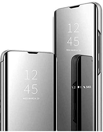 A51 Leder hüllen Für Samsung Galaxy A51 Hülle Spiegel Schutzhülle Flip Case 360 Grad PC Stoßfest Cover für Samsung A51 handyhüllen Original Luxus Tasche