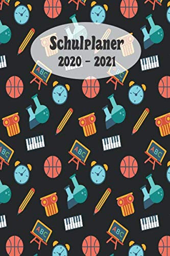 Schulplaner 2020 – 2021: Schule Basketball Klavier Chemie Bleistift Tafel Junge das hausaufgabenheft 2020 - 2021 für das neue schuljahr ; mit ... und geburtstags termine, meine ziele ; merkh