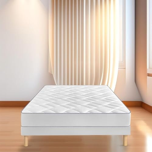 by sommiflex SOMMIER TAPISSIER Blanc 140x200 cm | Fabrication FRANÇAISE ARTIS