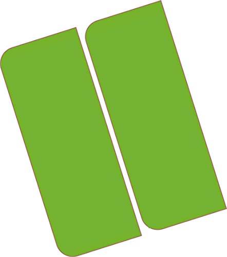 Green Electric Vehicle/EV Car Number Plate - Vinyl Stickers - NO EU Flag Brexit - Pack of 2 (Front/Rear)