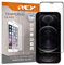 REY 2X Protector de Pantalla 3D para iPhone 12 Pro MAX 6,7, Negro, Protección Completa, 3D / 4D / 5D