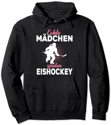 Ice Hockey Echte Mädchen spielen Eishockey Pullover Hoodie