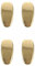 Operitacx 4pcs Glasses Nose Pads, Universal Non Slip Glasses Nose Grips, Gold Eye Glass Repairing Kit Yeglass Accessories Sunglasses Stand Metal Brackets Titanium Nose Pad Maintenance Supplies