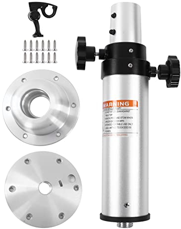 Verstellbare Tischsockelbasis, Abnehmbares Tischbein, 16,9-29,3-Zoll-Tischbasis-Kit aus Aluminiumlegierung FüR Wohnmobile, Boote, Yachten und Camper