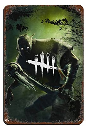 Dead by Daylight Game 1 Retro-Poster Metall-Blechschild Chic Art Retro Eisen Malerei Bar Menschen Höhle Cafe Familie Garage Poster Wanddekoration 20 x 30 cm
