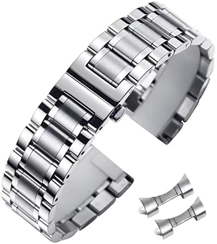 Niziruoup Stainless Steel Watch Strap 14mm 15mm 16mm 17mm 18mm 19mm 21mm 20mm 22mm 23mm 24mm Watch Bracelet Metal Watch Band Universal Smartwatch Replacement Band Strap for Men Women