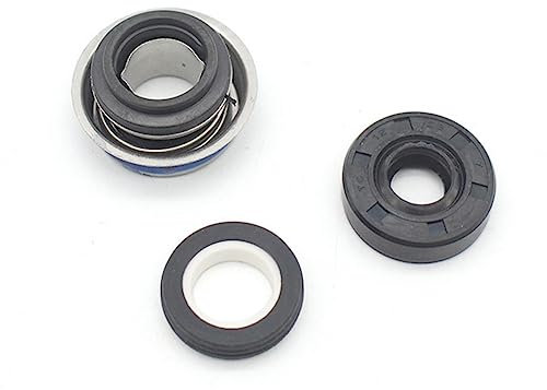 Juego de 3 Sello de Aceite de La Bomba de Agua, MoreChioce Sello Mecánico de Eje para Bomba de Agua Sello de Goma Compatible con CB400 CBR400 NC23 NC29
