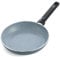 GreenChef Granite Ceramic Pro Healthy Ceramic Nonstick 32 cm Frying Pan Skillet, PFAS Free, Quartz Stone Look, Metal Utensil Safe, Suitable for all hobs including Induction, Oven Safe up to 160°C,Grey