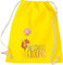 Kleckerliese Turnbeutel Schule Kindergarten Tiere Fuchs Wechselkleidung Tiermotiv Kinder Rucksack Tasche, gelb