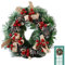 BUNIQ Couronnes de Noël de Porte d'entrée | Guirlande Artificielle de décor de Noël de Porte d'entrée - Guirlande Artificielle Hiver extérieur Non décoloration Exquis et réaliste pour Mur de Porte de