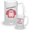 Jarra cerveza personalizada - Regalos originales - Regalos futbol - Camiseta equipos de futbol - Personaliza tu jarra con tu nombre y tu numero - Regalos cerveceros - (Osasuna)