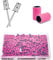 OMBRISA Sanding Bands for Nail Drill 100Pcs, 180# Grit Nail Sanding Band Pink, Nail drill Sanding Bands with 2 Pcs 3/32” Nail Drill Bits and Boxed for Beauty Salon Accessories Manicure and Pedicure