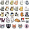 TIMVLETI Schuh Charms, 30 Stück Kätzchen Schuh Dekoration, Charms Niedlicher, Clog Sandalen Ornamente Cartoon Schuh Anstecker Dekoration DIY Schuhanhänger, Schuh Zubehör für DIY Dekorationen