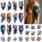 Everjoy 25 Blatt Tough Beast temporäre Tattoo-Aufkleber, 12 Blatt große Arm-Aquarell-Tiere, gefälschte Tattoos, 13 Stück kleine Tier-Tattoo-Aufkleber für Männer und Frauen