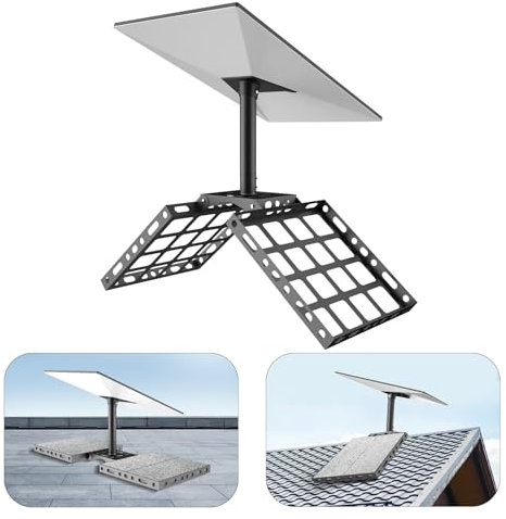 Starlink Gen 3 Roof Ridge Mount, 360° Rotatable Starlink Mount Compatible with V3 Starlink Standard Dish, Starlink Gen 3 Pipe Adapter, Starlink Mounting Kit, Starlink Pole Mount