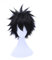 WHBHD Anime Coer Wig. Anime My Hero Academia Dabi Cosplay Perücke Boku Kein Held Akademie Kurzes schwarzes kurzes Haar Halloween-Party-Kostüm-Perücken + Perücke-Kappe