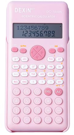 HUIOP Calculatrice Scientifique, Rose, 2 Lignes LCD, 240 Fonctions, Idéale pour Enseignants et Étudiants