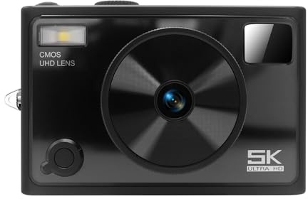 Fotocamera digitale 5K - Fotocamera Vlogging | Piccole fotocamere compatte da viaggio, strumento professionale per scattare foto, anti-vibrazione, schermo IPS da 2,8 pollici, fotografici per | Strumento di fotografia professionale, schermo IPS da 2,8 pollici anti-shake, fotografici per vlogging