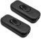 Interruttori volante passafilo unipolare on-off Nero 6A 250V 60x26x15mm Set (2)