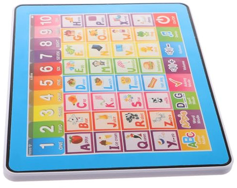 KOMBIUDA Tablette Apprentissage Portable pour Garçon Fille avec Écran Tactile Jouet Éducation Précoce pour Développement Cognitif des Lettres Et Chiffres