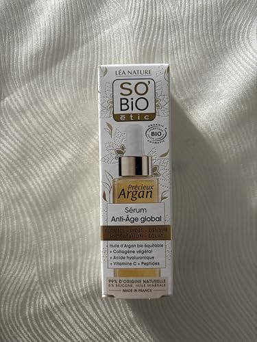 So bio étic | Global Anti-Aging Serum | Sublimactive | Glatt | Straffend | Regeneriert | Hohe Verträglichkeit | Reife, auch empfindliche Haut | 99% natürlichen Ursprungs | 30 ml