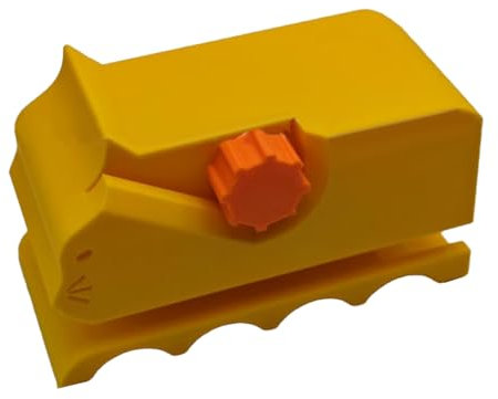 Kartonschneider - Professioneller 3D Karton-Schneider für Katzenkratzbretter, DIY Recycling-Werkzeug mit Präzisionsklinge, für einfaches Schneiden von Kartonstreifen im Haushalt (Gelb)