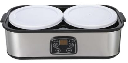 Pitycbo Máquina de Yogur Probiótico con Capacidad de 1.4 L, Incluye Dos Vasos de Vidrio, Tiendas Y Comedores.