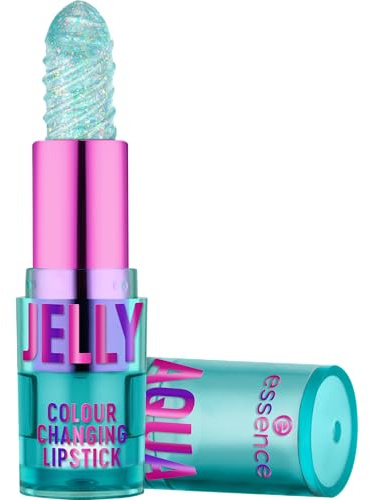 essence Barra de labios AQUA JELLY COLOUR CHANGING LIPSTICK, adaptación al color, Efecto tinte, natural, translúcido (2.8g)